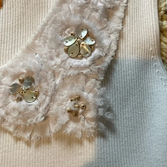 Ruby Rd. White Ribbed Knit Top - Picture 3 of 4